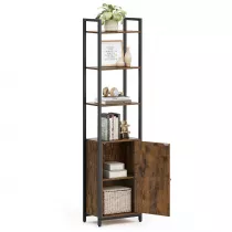Songmics Wski rega na ksiki 6 poziomw loft