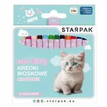 Starpak Kredki woskowe 12 kolorw Kitty