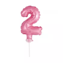 Godan Balon foliowy na patyczku BC-5RO2 Cyfra 2