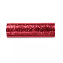PartyDeco Serpentyny holograficzne czerwone 3,8m
