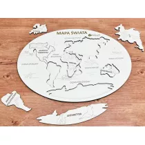 Mapa wiata kontynenty i oceany