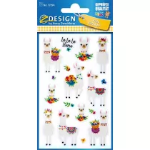 Avery Zweckform Brokatowe naklejki Alpaki