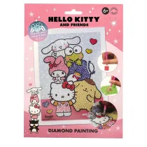 Maluj diamentami po numerach Hello Kitty Micki