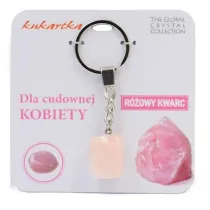 Kukartka Brelok Dla cudownej kobiety rowy kwarc