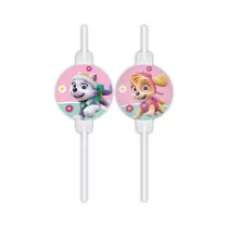 Psi Patrol S�omki papierowe z medalionem Paw Patrol Skye & Everest 4 szt.