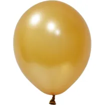 GoParty Balony lateksowe Metallic z�ote 25cm