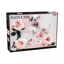 Puzzle 500 el. Puppy and Roses Tactic