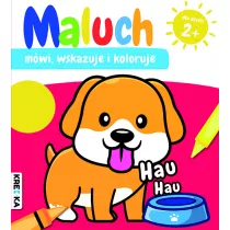 Hau-hau. Maluch mwi, wskazuje i koloruje