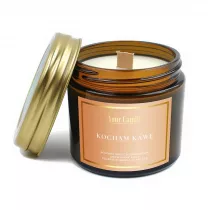 Your Candle wieca sojowa zapachowa z drewnianym knotem kocham kaw 120 ml