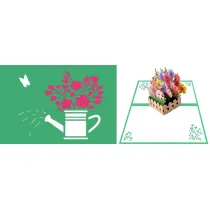 DaVinci Karnet + koperta POP-UP Kwietnik 12x18cm