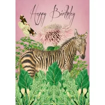 Madame Treacle Karnet B6 z kopert� Urodziny Zebra