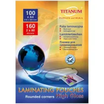 Titanum Folia do laminacji A4 80 mic 100 szt.