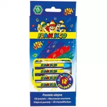 Titanum Pastele olejne sze�ciok�tne 12 kolor�w 12 szt.