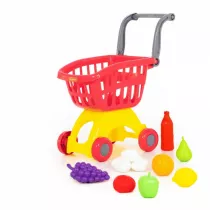 Polesie 71385 Wzek do sklepu Mini + zestaw zakupowy Nr14 12 elementw (w siatce)