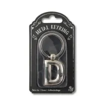If Silver Letter Keyring - brelok do kluczy litera D