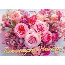 Kalendarz 2025 Romantyczne bukiety albumowy cienny KSA–V.3