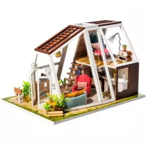 Skadany Drewniany Model LED - Peter`s Dream Hut Robotime