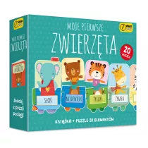 Puzzle 20 el. Moje pierwsze zwierzta + ksika Wilga Play