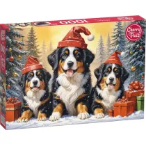 Puzzle 1000 el. Holiday Puppies 31254 CherryPazzi