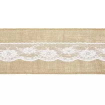 PartyDeco Szarfa na krzes�o jutowa 15x275cm