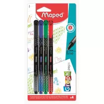 Maped Cienkopis Graph Peps Deco 4 szt.