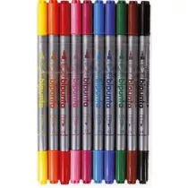 Fibracolor Pisaki Double Point w etui 10 szt.
