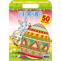 Pisanka. Wielkanocna kolorowanka z naklejkami