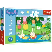 Puzzle 60 el. Wakacyjna zabawa. Peppa Pig Trefl