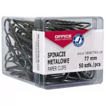 Office Products Spinacze metalowe srebrne 7.7 cm