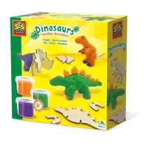 Ciasto masa Drewniane dinozaury Ses Creative