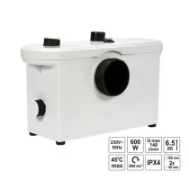 Toya Fala pompa wc 600w z rozdrabniaczem