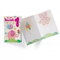 Kukartka Karnet DK-719 Urodziny Roczek