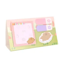 Strigo Karteczki samoprzylepne Kapibara z kwiatkiem