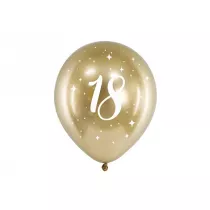 PartyDeco Balony Gloss 18-stka z�ote 30cm