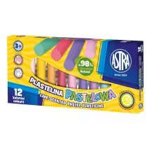 Astra Plastelina pastelowa o zapachu limonki 12 szt.