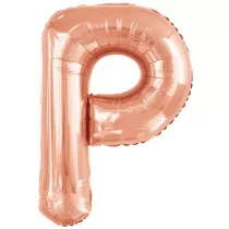 Amscan Balon foliowy litera P r�owe z�oto 60,5x86cm