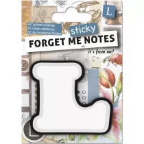 If Forget me sticky. Notes kart samoprzylepne litera L
