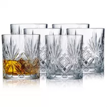 Lyngby Glas Szklanki do whisky ze szka krysztaowego Melodia 916107 6 x 310 ml