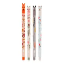 D�ugopis wymazywalny Happy Color Uszaki 0.5mm niebieski - Floral Art, 1 szt