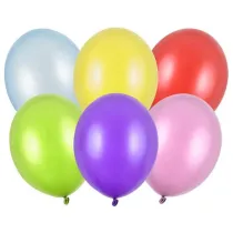 PartyDeco Balony Strong 30cm metalizowane, mix: 1op./10szt.