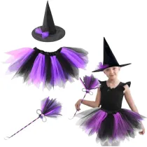 LeanToys Str�j Czarownicy fioletowo-czarny