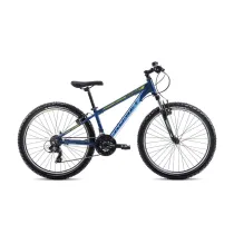 Romet Rower grski RAMBLER R6.1 2024 ciemnoniebiesko-limonkowy 19 L