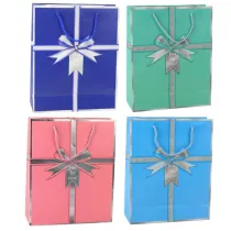 LeanToys Torebka prezentowa mix 32x26x12cm