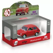 Fiat 126P czterdziestolatek czerwony Daffi