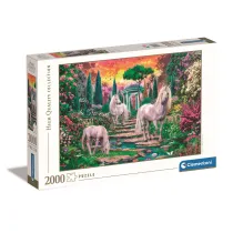 Puzzle 2000 el. HQ Classical Garden Unicorns Clementoni