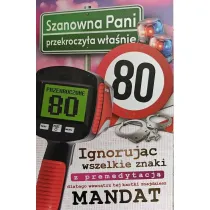 Karnet Urodziny 80
