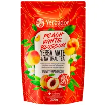 Yerbador Yerba mate peach white blossom 300 g