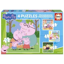 Puzzle 4w1 �winka Peppa 113785 Educa