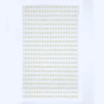 Dalprint Pere�ki samoprzylepne Ivory 4 mm 440 szt.