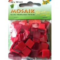 Mozaika kamyczki 10x10mm czerwona Galeria Hobby